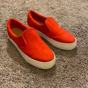 Platform Red Sneakers